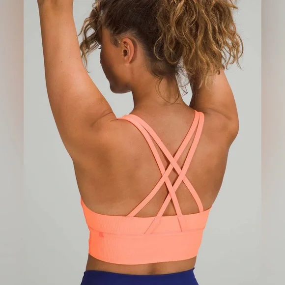 Lululemon Energy Longline Bra Ribbed Luxtreme *Medium Support, B-D Cups Size 6 - Picture 2 of 6